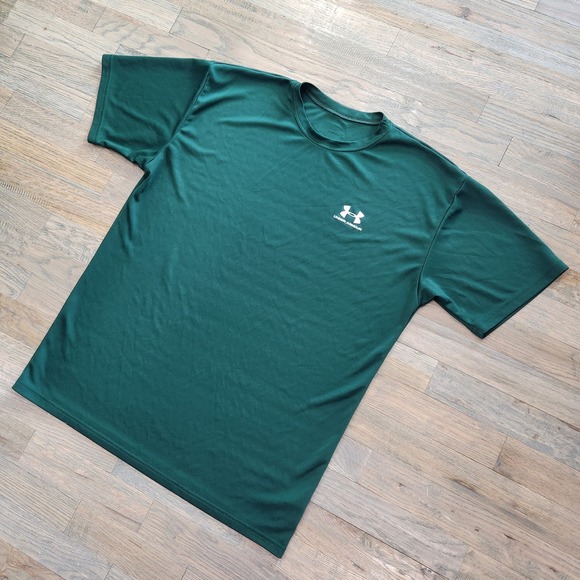 Under Armour Other - Vintage Under Armour UA Mens Medium Green‎ Stretchy Athletic Short Sleeve Shirt